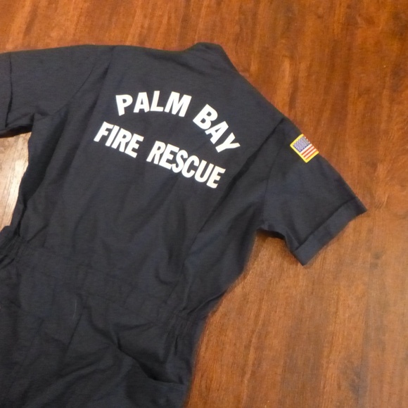 PALM BAY FIRE RESCUE SEXY COVERALL SIZE MED / RG DURABLE PRESS UNISEX - Picture 9 of 10